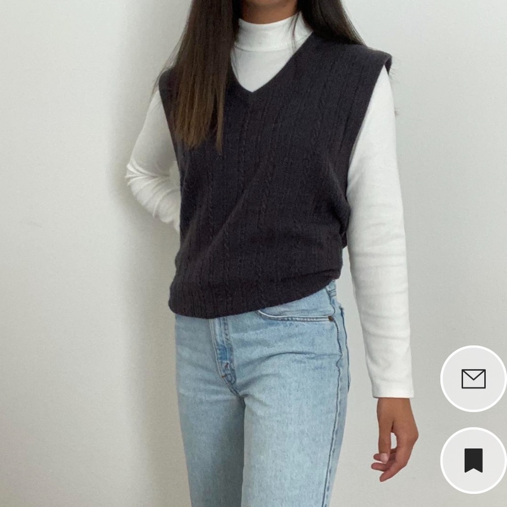 Vintage dark blue vest